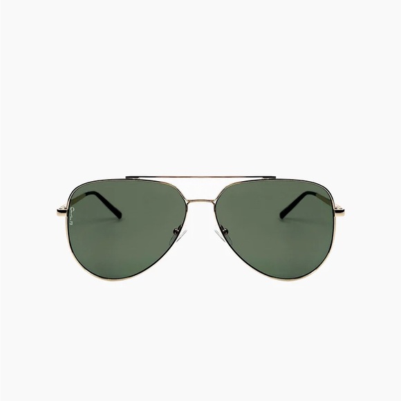 Free People Accessories - Otra Eyewear Billie Small Gold/Green